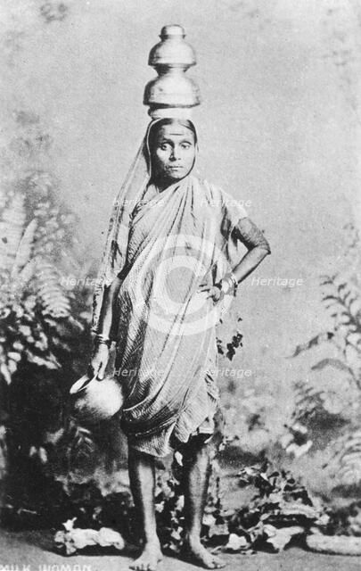 Milk woman, 20th century. Artist: Unknown