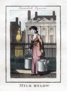 Milk Below! Cavendish Square, London, 1805