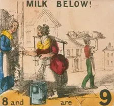 Milk Below! Cries of London, c1840. Artist: TH Jones