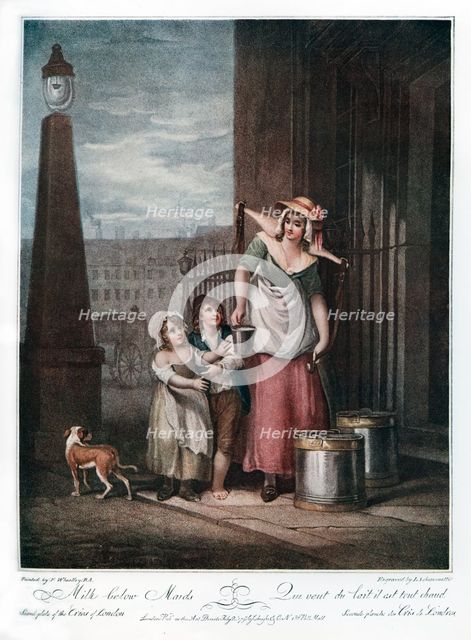 'Milk Below Maids', 1793.Artist: Luigi Schiavonetti