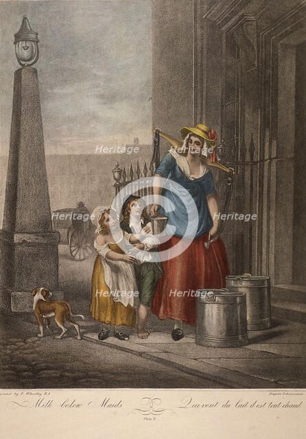 'Milk below Maids', Cries of London, c1870. Artist: Anon