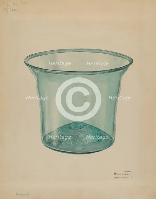 Milk Bowl, c. 1936. Creator: Frank Fumagalli.