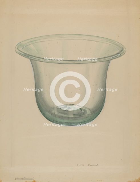 Milk Bowl, c. 1936. Creator: John Dana.
