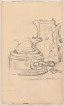 Milk Jug and Spirit Stove, 1879–82. Creator: Paul Cezanne