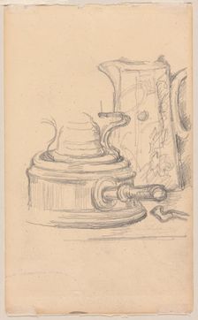 Milk Jug and Spirit Stove, 1879–82. Creator: Paul Cezanne