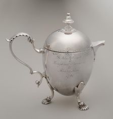 Milk Jug (Pot À Lait Forme Grecque) With Portrait Of Joan Of Arc (C. 1412- 1431), 1812. Creator: Daniel Smith and Robert Sharp