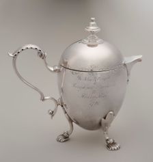 Milk Jug (Pot À Lait Forme Grecque) With Portrait Of Joan Of Arc (C. 1412- 1431), 1812. Creator: Daniel Smith and Robert Sharp