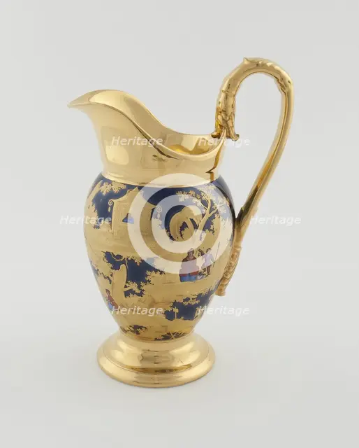 Milk Jug, Paris, c. 1820. Creator: Denuelle Porcelain Manufactory.