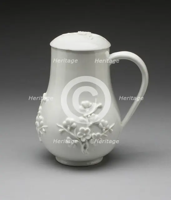 Milk Jug with Cover, Meissen, c. 1735. Creator: Meissen Porcelain.