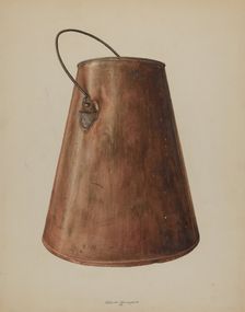 Milk Pail, 1938. Creator: Albert Geuppert