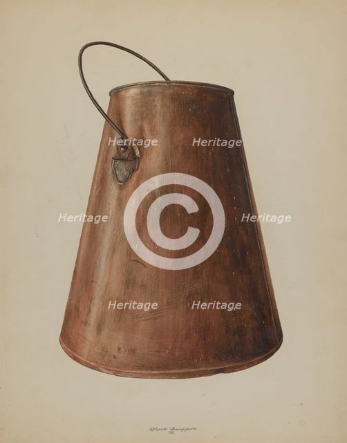 Milk Pail, 1938. Creator: Albert Geuppert.