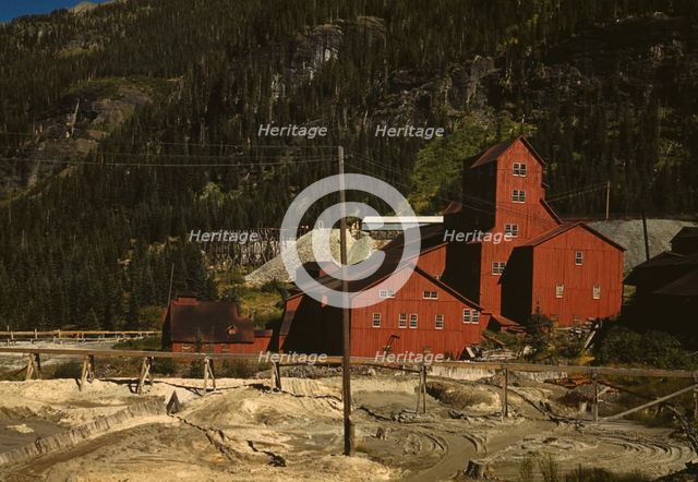 Mill at the Camp Bird Mine, Ouray County, Colorado, 1940. Creator: Russell Lee.
