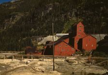 Mill at the Camp Bird Mine, Ouray County, Colorado, 1940. Creator: Russell Lee