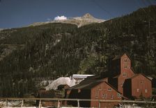 Mill at the Camp Bird Mine, Ouray County, Colorado, 1940. Creator: Russell Lee