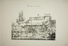 Mill at Gravelle, I, 1824/27. Creator: Louis Jules Federe Villeneuve