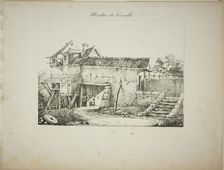 Mill at Gravelle, II, 1824/27. Creator: Louis Jules Federe Villeneuve