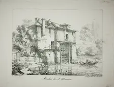 Mill at St. Maurice, 1824/27. Creator: Louis Jules Federe Villeneuve