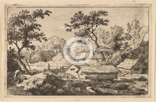 Mill below a Waterfall, probably c. 1645/1656. Creator: Allart van Everdingen.