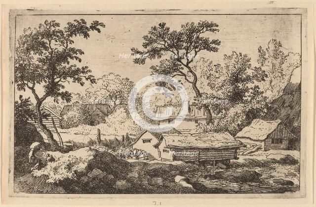 Mill below a Waterfall, probably c. 1645/1656. Creator: Allart van Everdingen.