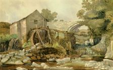 Mill Bridge and Waterfall early-mid 19th century, (1947). Creator: Andrew Hunt