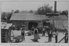 Mill house, engine and boiler room, Emma Brick Works, Emma, N. C., 1902. Creator: Unknown