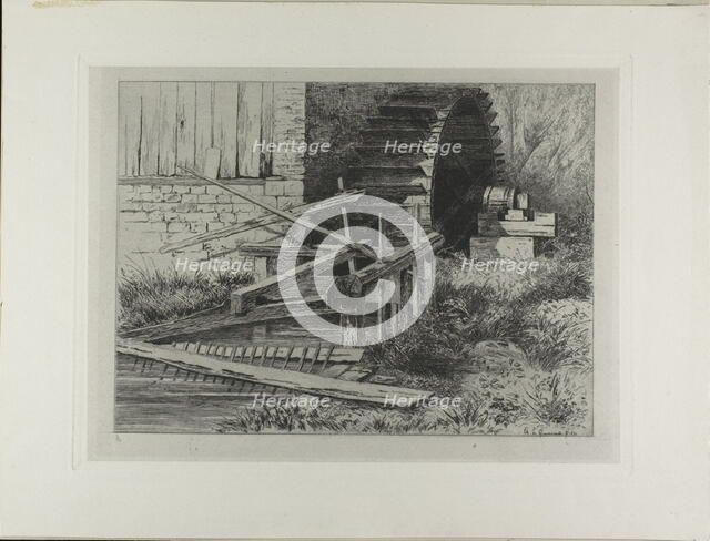 Mill in the Cressbeds at Veules, 1873. Creator: Carel Nicolaas Storm.