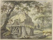 Mill in the forest, 18th century. Creator: Bartholomeus Barbiers