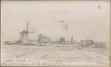 Mill in Kellen seen from Maywald, 1865. Creator: Arnoldus Dirk Felix Tavenraat