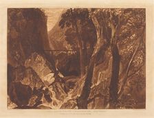 Mill near the Grand Chartreuse, published 1816. Creator: JMW Turner