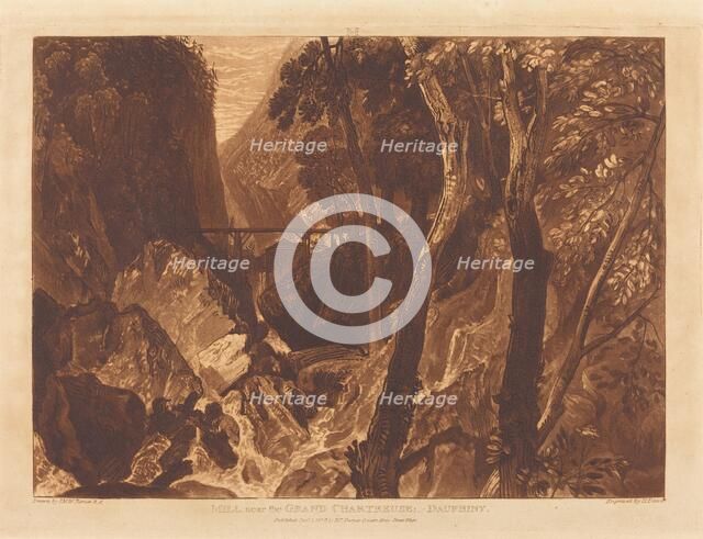 Mill near the Grand Chartreuse, published 1816. Creator: JMW Turner.