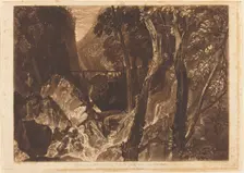 Mill near the Grand Chartreuse, published 1816. Creator: JMW Turner