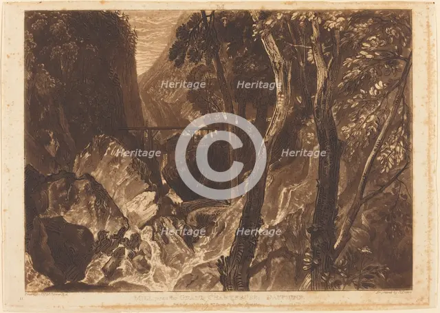 Mill near the Grand Chartreuse, published 1816. Creator: JMW Turner.