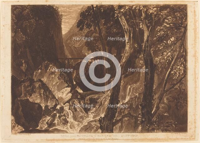 Mill near the Grand Chartreuse, published 1816. Creator: JMW Turner.