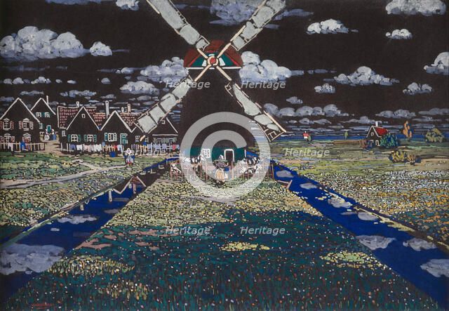 Mill, Netherlands, 1904. Creator: Kandinsky, Wassily Vasilyevich (1866-1944).