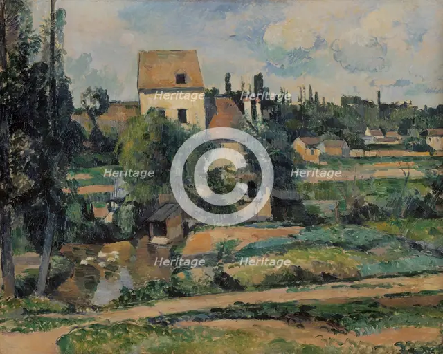 Mill on the Couleuvre at Pontoise, 1881. Artist: Cézanne, Paul (1839-1906)