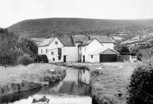 Mill on the River Monnow, near Clodock, Herefordshire. Artist: Miss M Wright