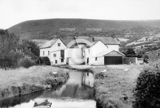 Mill on the River Monnow, near Clodock, Herefordshire. Artist: Miss M Wright