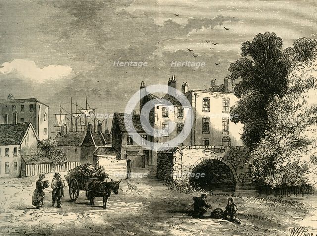 'Mill Pond Bridge, in 1826', (c1878). Creator: Unknown.