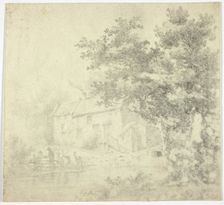 Mill (recto); Tree (verso), n.d. (recto); 1780/1789 (verso). Creator: Unknown