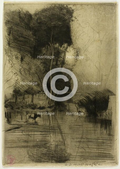 Mill Stream, 1899. Creator: Donald Shaw MacLaughlan.