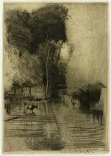 Mill Stream, 1899. Creator: Donald Shaw MacLaughlan