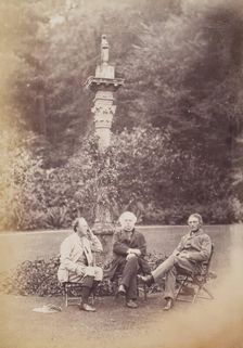 Millais, John Bright and Sir Henry James at Dalguise, from an album compiled by John Everett Millais Creator: Rupert Potter