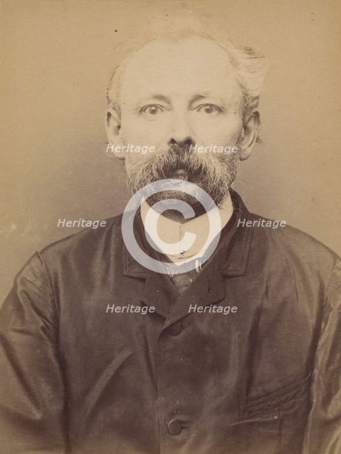 Millard. Victor. 53 ans, né le 5/6/40 à Moyon (Oise). Cordonnier. 16/3/94., 1894. Creator: Alphonse Bertillon.