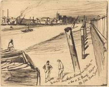 Millbank, 1861. Creator: James Abbott McNeill Whistler