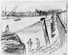 Millbank c1860 (1904).Artist: James Abbott McNeill Whistler
