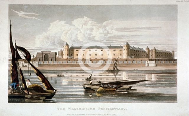 Millbank Prison, Westminster, London, 1817. Artist: Anon
