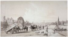 Millbank, Westminster, London, 1841. Artist: William Parrott