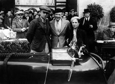 Mille Miglia 1934, MG Magnette. Eddie Hall in centre