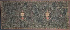 Millefleurs Tapestry with Medici Coat of Arms, 1520s. Creator: Unknown