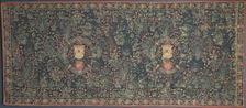 Millefleurs Tapestry with Medici Coat of Arms, 1520s. Creator: Unknown